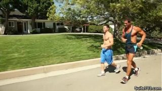 Alex Cox Trstan Jaxx get hot after a nice Jog