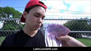 Amateur Virgin Latino Boy In Red Baseball Cap Paid To Fuck Stranger He Met On Streets POV