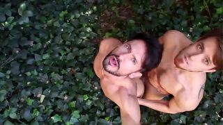 Dude lets fuck outdoors Cumshot my ass