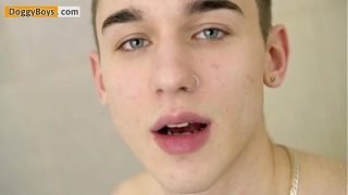 Shower teen boy cum splash